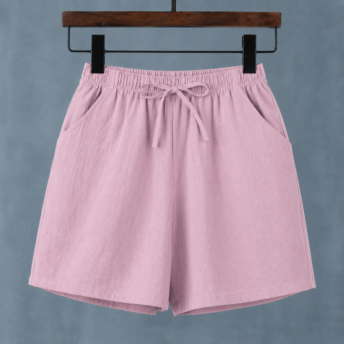 Hermione Wide-Leg Shorts - Rose Powder
