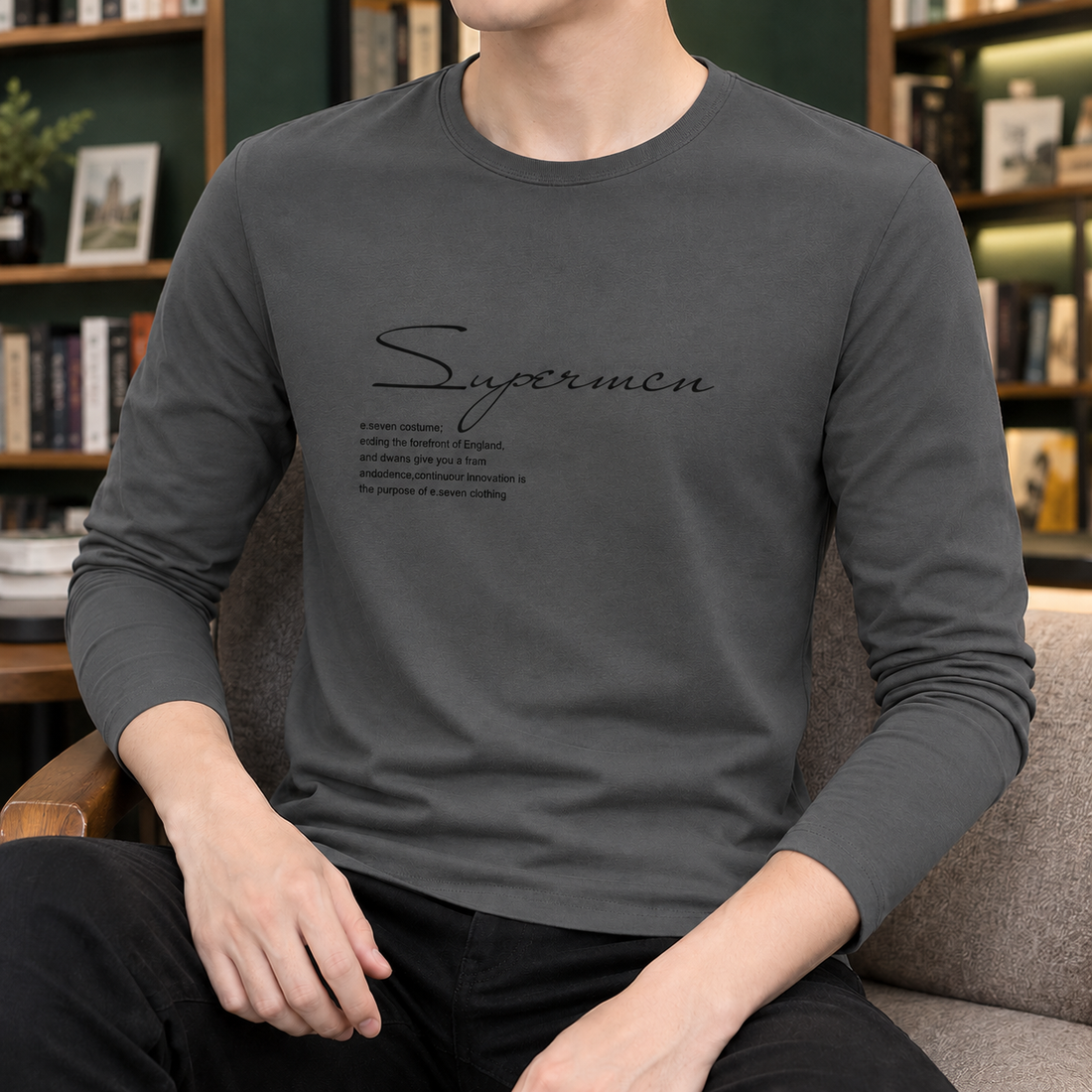 Faramond Graphic Top - Sp Dark Gray