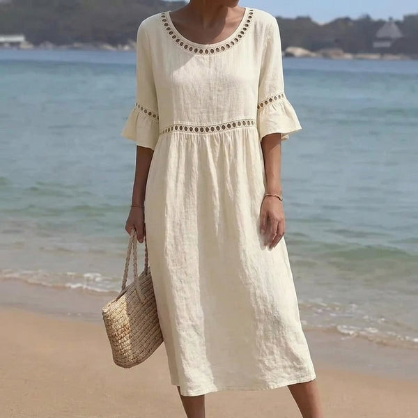 Verity Solid Midi Dress