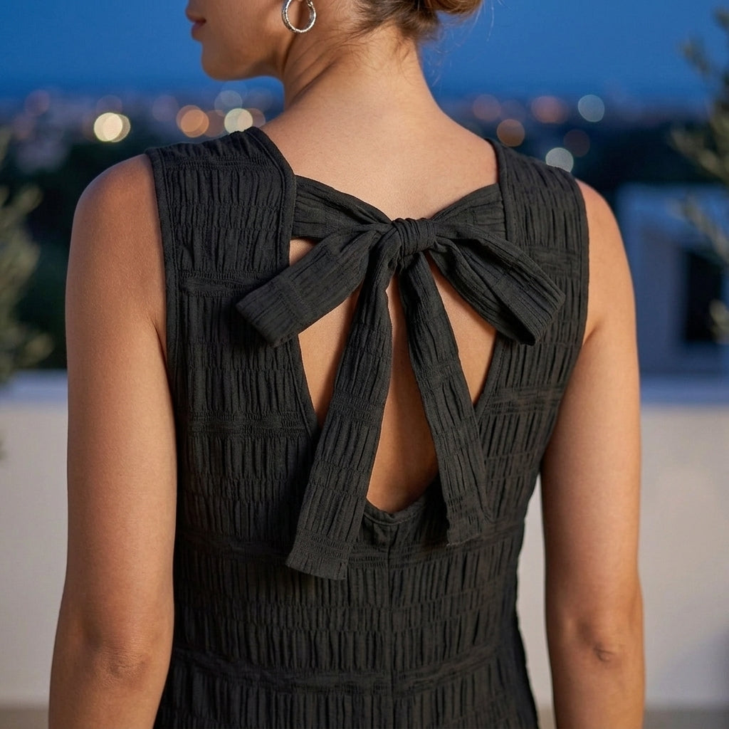 Willa Bow Back Dress - Lead Product Detail