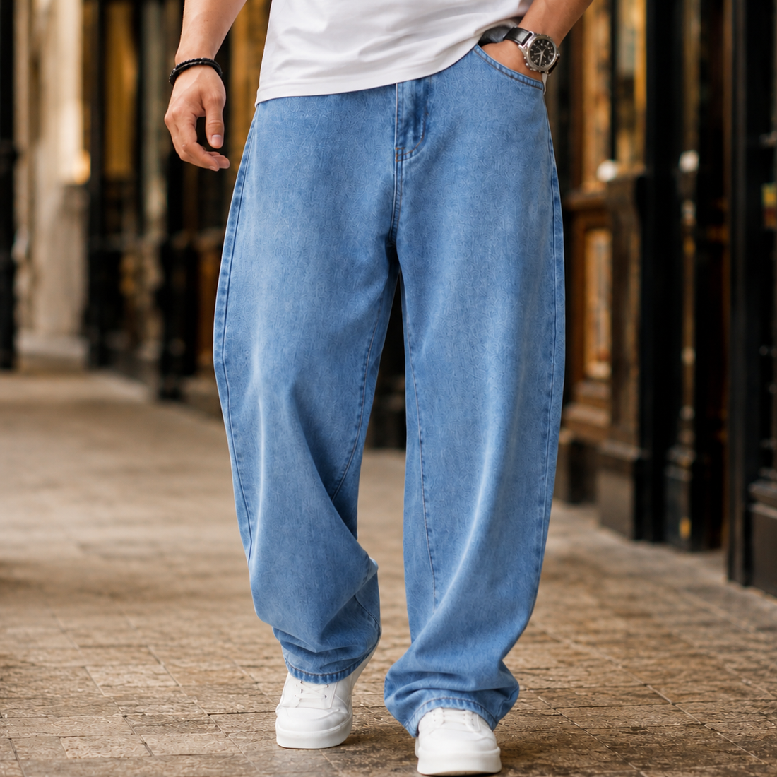 Bertrand Baggy Jeans - Light Blue