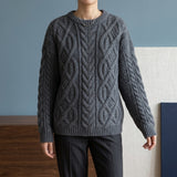 Vivienne Cable Knit Sweater - Gray