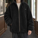 Edric Funnel Neck Jacket - Black