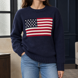 Brooke Crew Neck Sweater - Navy