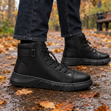 Messina-Lago Lace Up Boots - Black