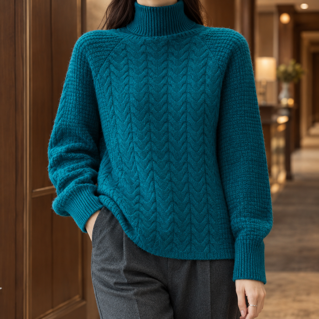 Isabeau-Hope Cashmere Sweater - Green