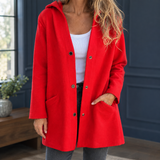 Avaline-June Cashmere Cardigan - Red