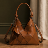 Rimini Woven Shoulder Bag - Sienna Brown