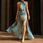Light Blue Leopard Print