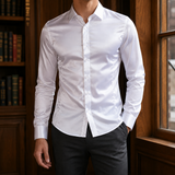Mathias Satin Shirt - White