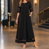 Arabella-Marie Mesh Maxi Dress - Black