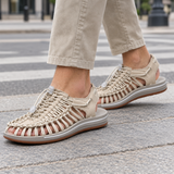 Bandini Woven Sandals - Beige