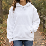 Mathilde-Claire Relaxed Hoodie - Solid-white