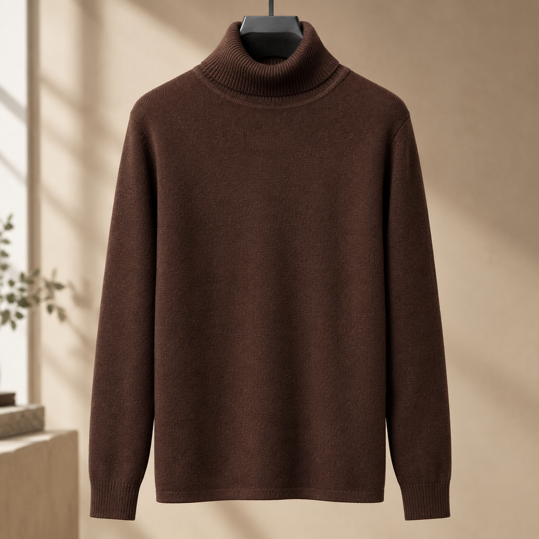 Maximilian Turtleneck Sweater - Brown