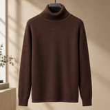 Maximilian Turtleneck Sweater - Brown
