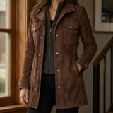 Rosalie-Claire Suede Jacket - Brown