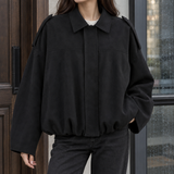 Morgan Suede Jacket - Black