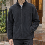 Sigmund Zip Fleece Jacket - Black