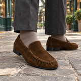 Lavagna Pleated Loafers - Brown