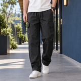 Ronan Relaxed Cargo Pants - Black