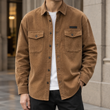 Albin Corduroy Overshirt - Brown