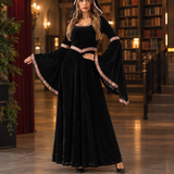 Desiree-Marie Hooded Maxi Dress - Black