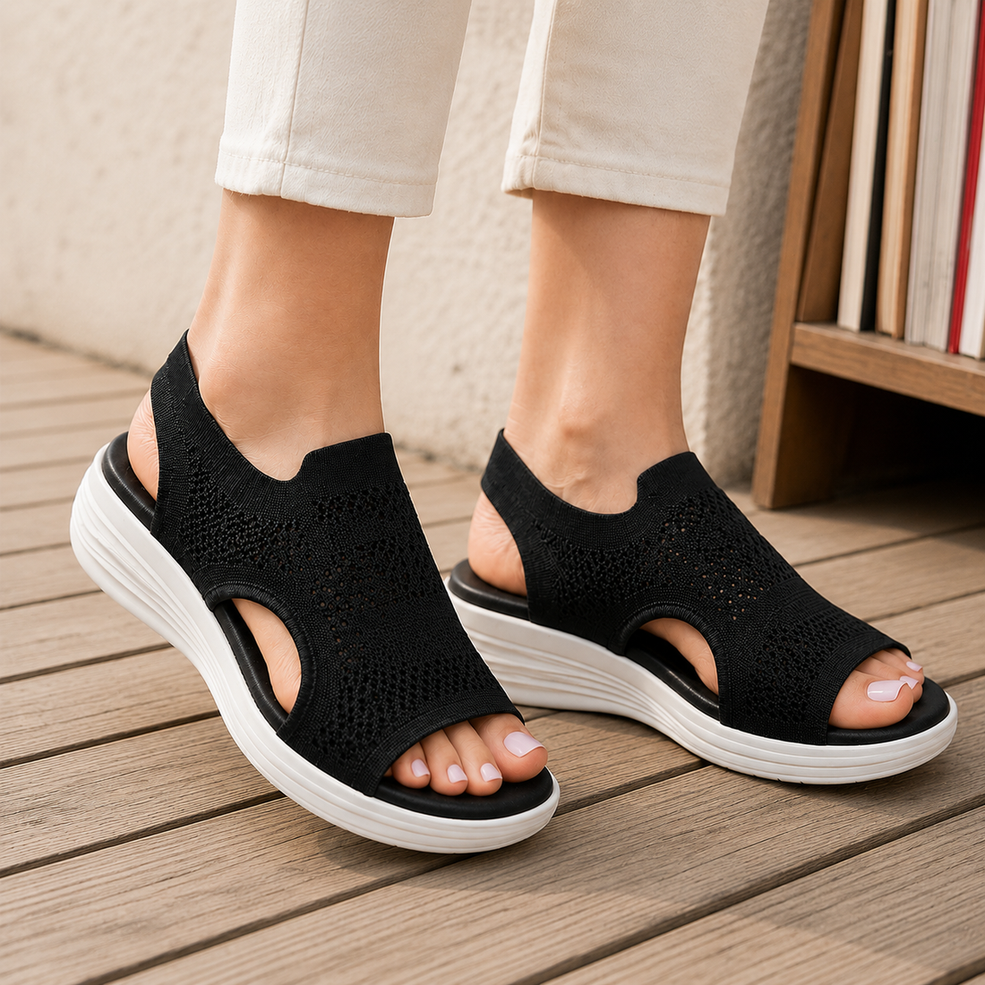 Balzano Platform Sandals - Black