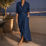Paloma Flowing Set - Navy Blue