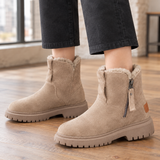Tricarico Suede Ankle Boots - Apricot