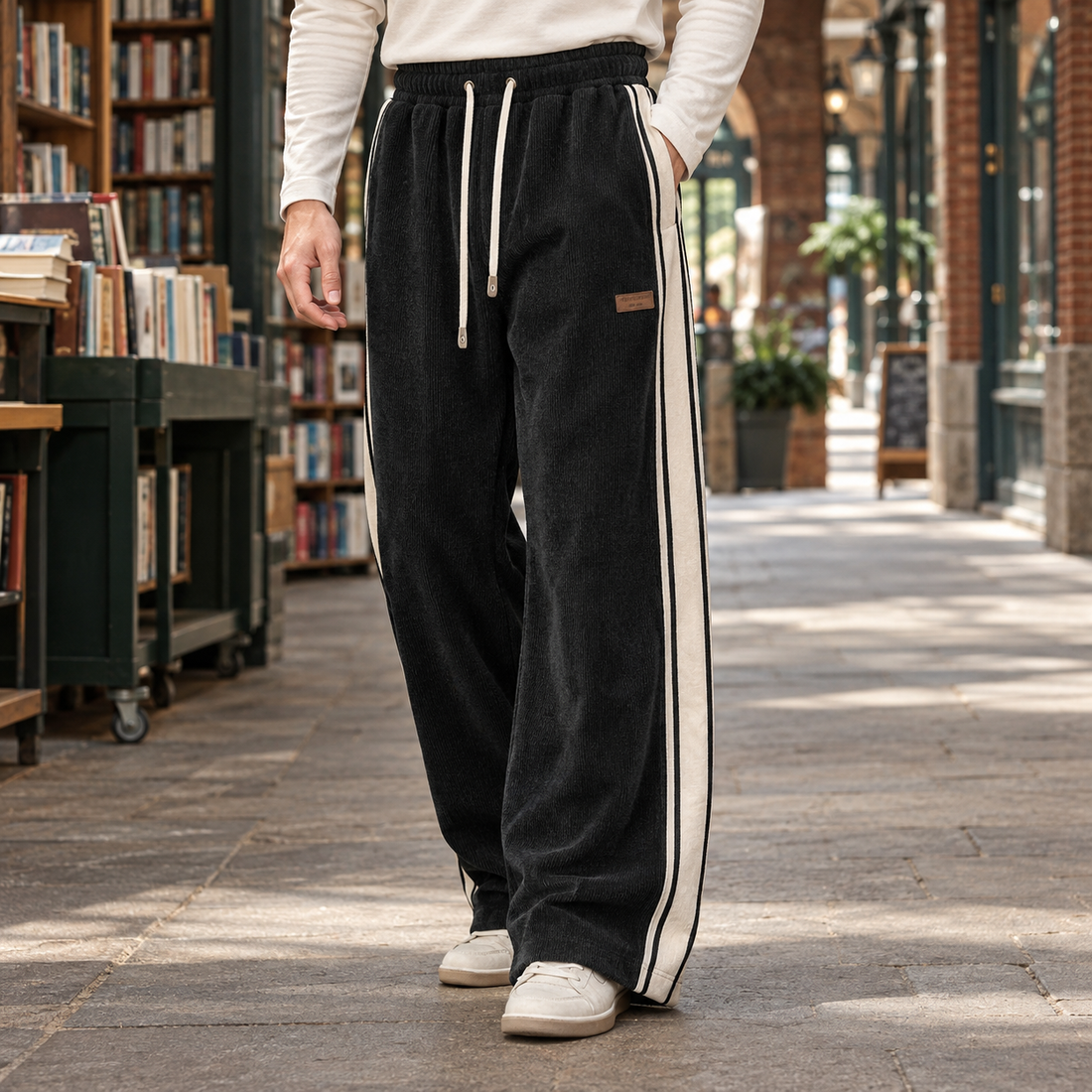 Warrick Straight Leg Pants - Black