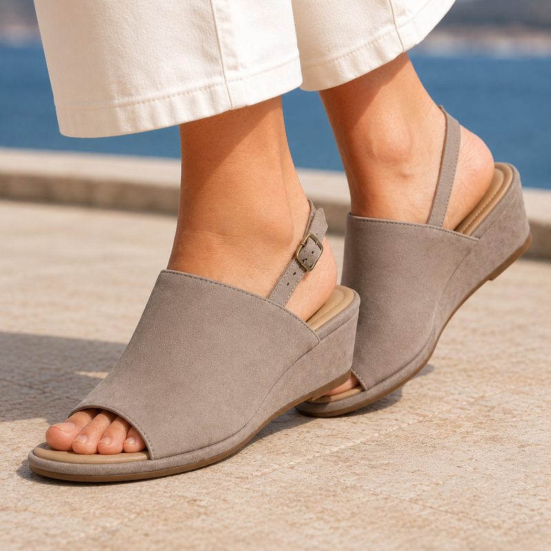 Alfieri Slingback Wedge Sandals