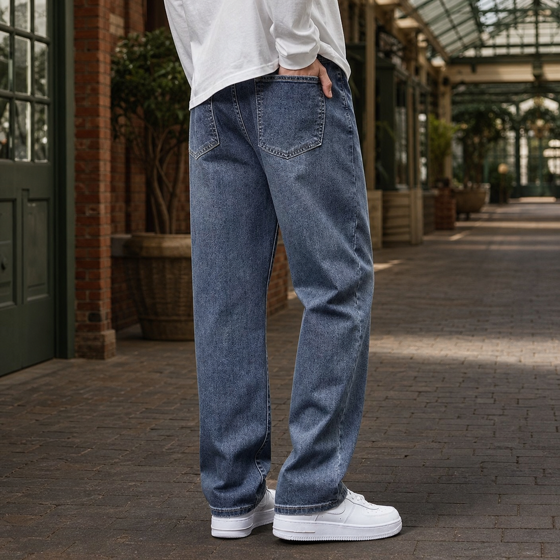Cyprian-Jude Straight Jeans - Blue