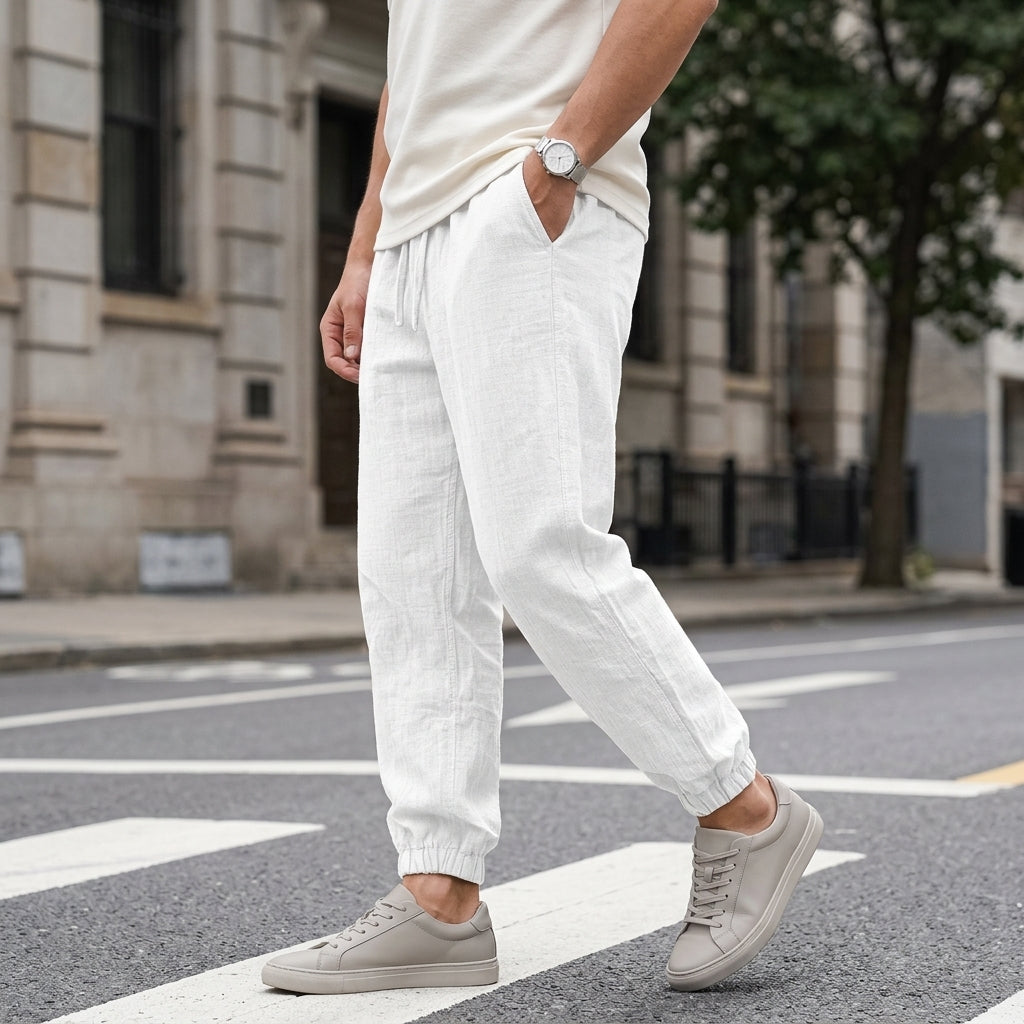 Wyatt Relaxed Joggers - White