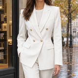Agnes-Skye Tailored Blazer - White