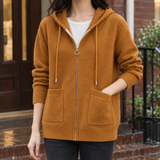 Flavia-Rae Hooded Hoodie - Yellow