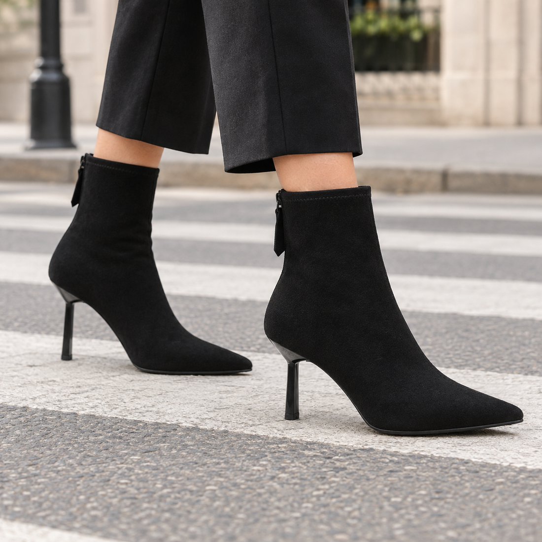 Chiaravalle Stiletto Boots - Black