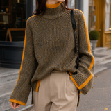 Ilaria-Claire Turtleneck Sweater - Brown