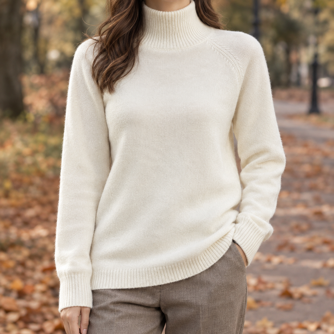 Anouska-Rae Turtleneck Sweater - Off White