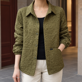 Elettra-June Quilted Jacket - Pine Green
