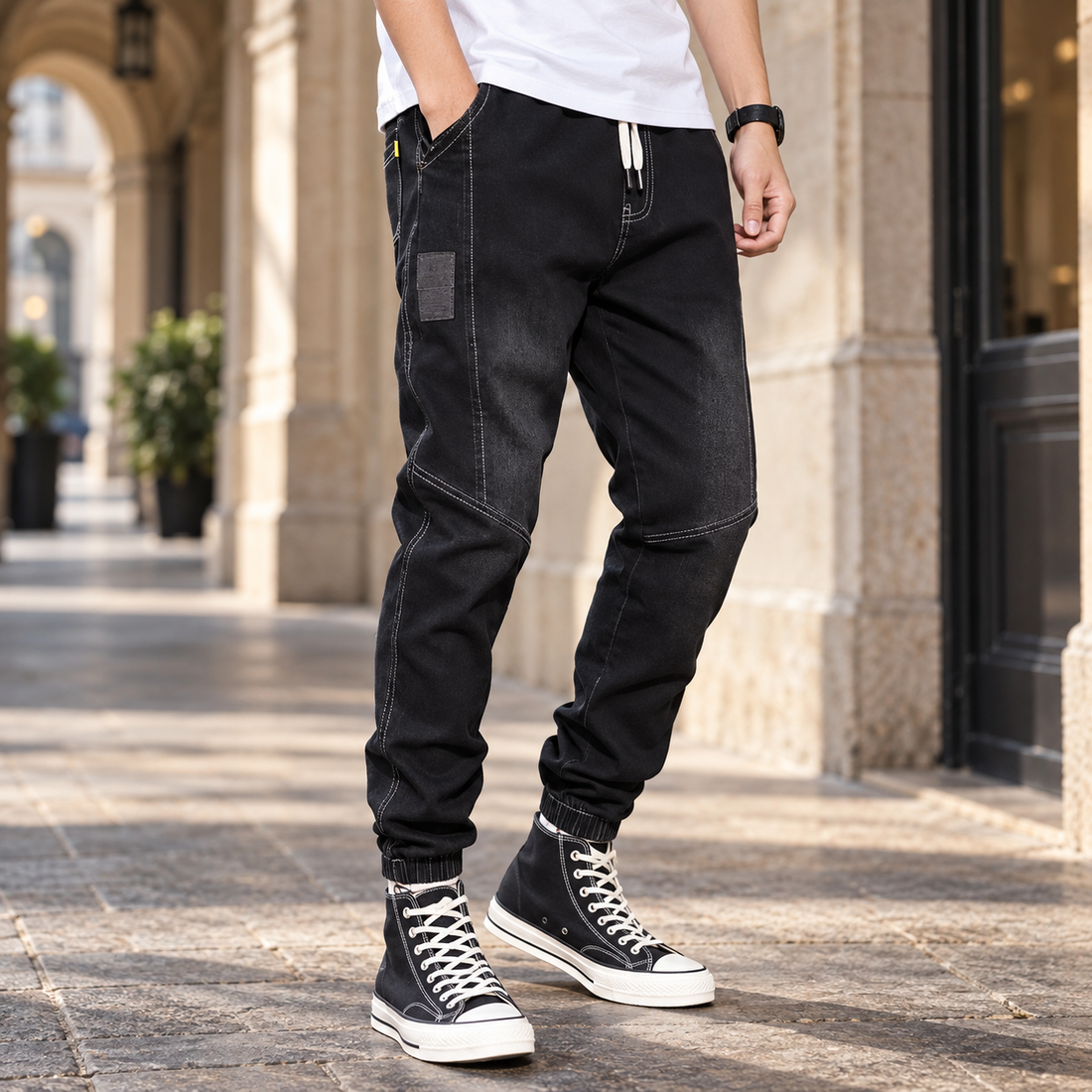 Nathan Tapered Pants - Black
