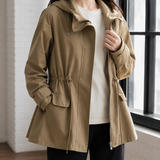 Junia Drawstring Jacket - Khaki