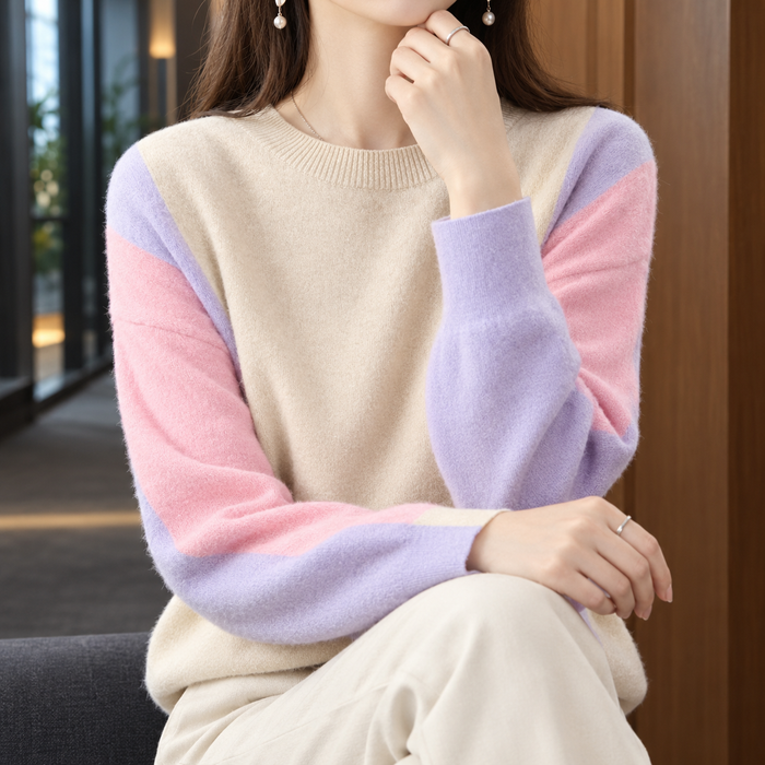 Ambrosine-Eve Colorblock Sweater