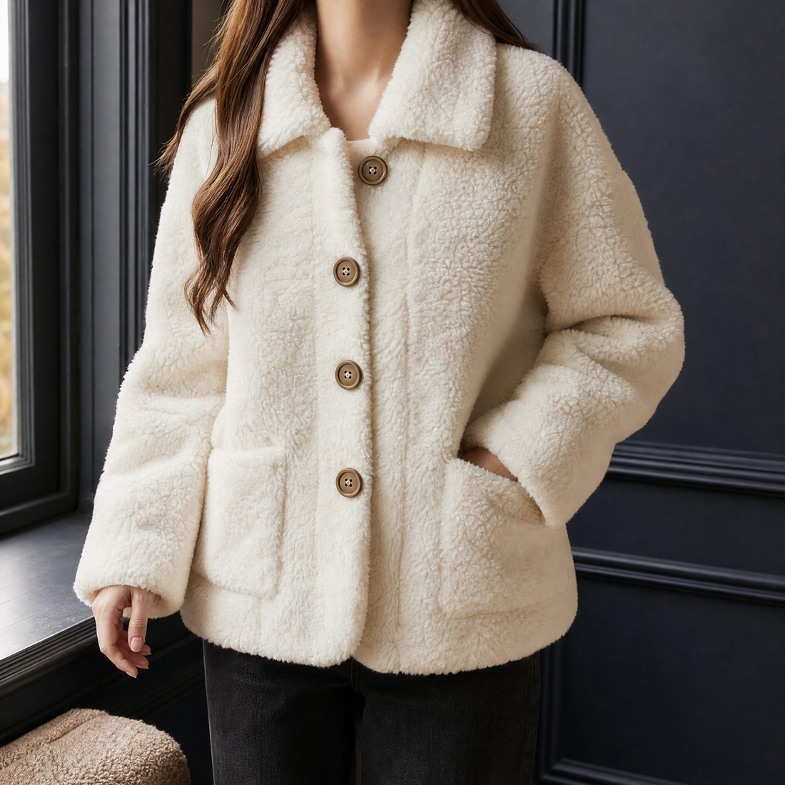 Lorelai-Rose Textured Cardigan - Pure White