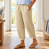 Giselle Relaxed Pants - Beige