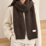 Hartwell Cashmere Scarf - Deep-brown