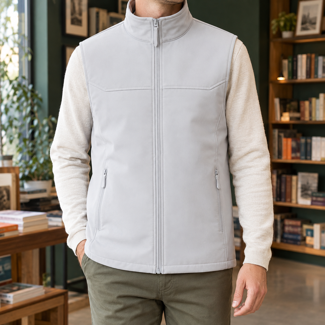 Forrester Fleece-Lined Vest - Cloud Rock Gray