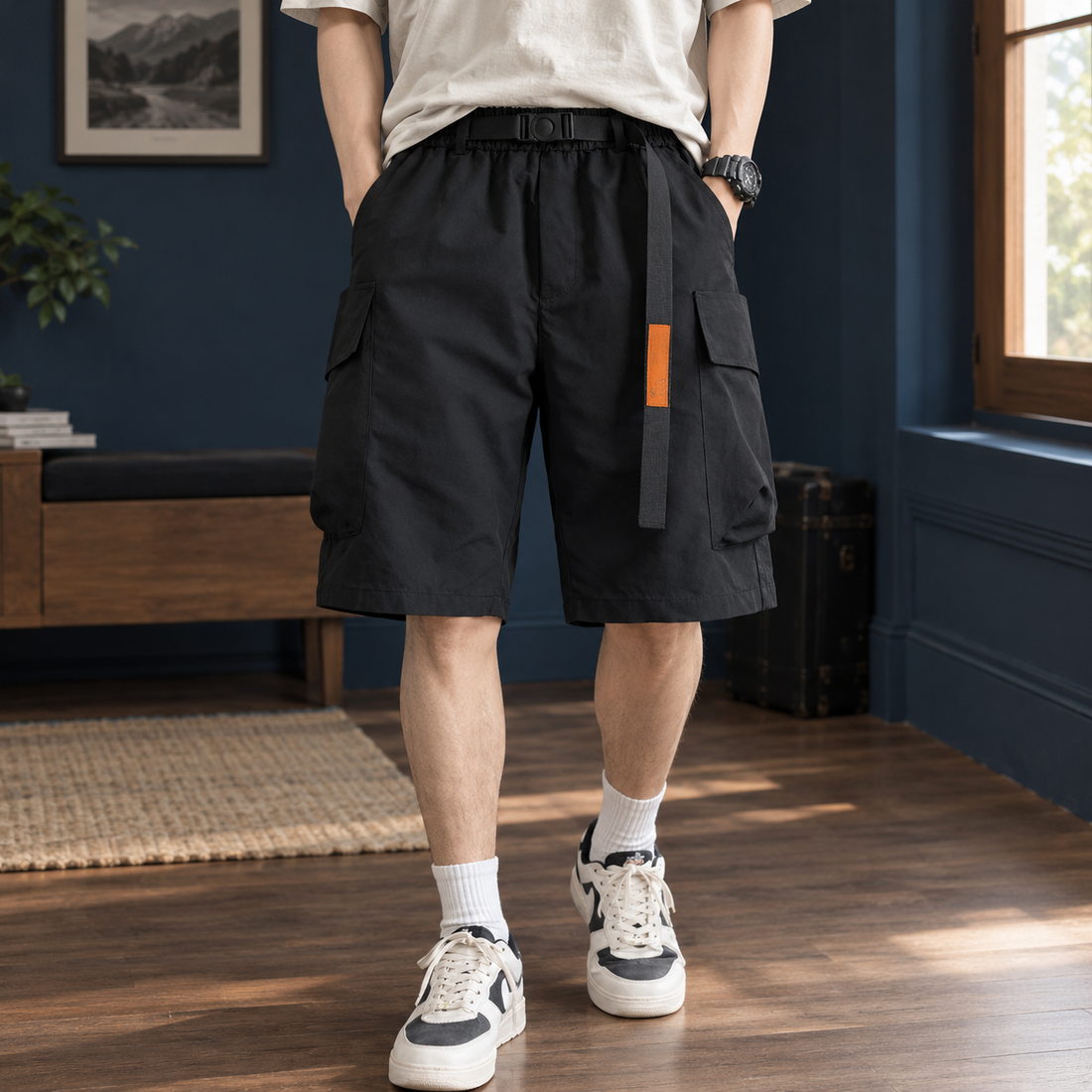 Ezra Utility Shorts - Black 2