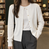 Katherine Pearl Cardigan - White