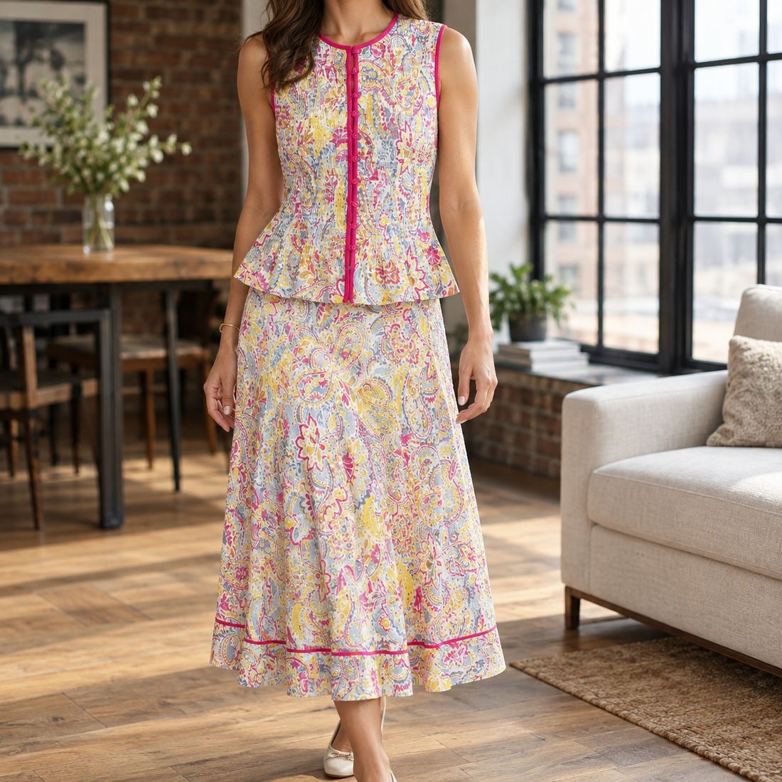 Ruby-Eve Paisley Skirt Set - Sets