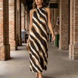 Elodie Halter Dress - Black